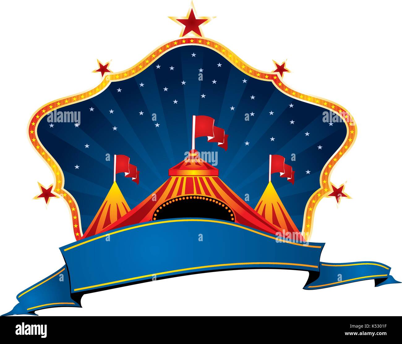 Chapiteau de cirque Illustration de Vecteur