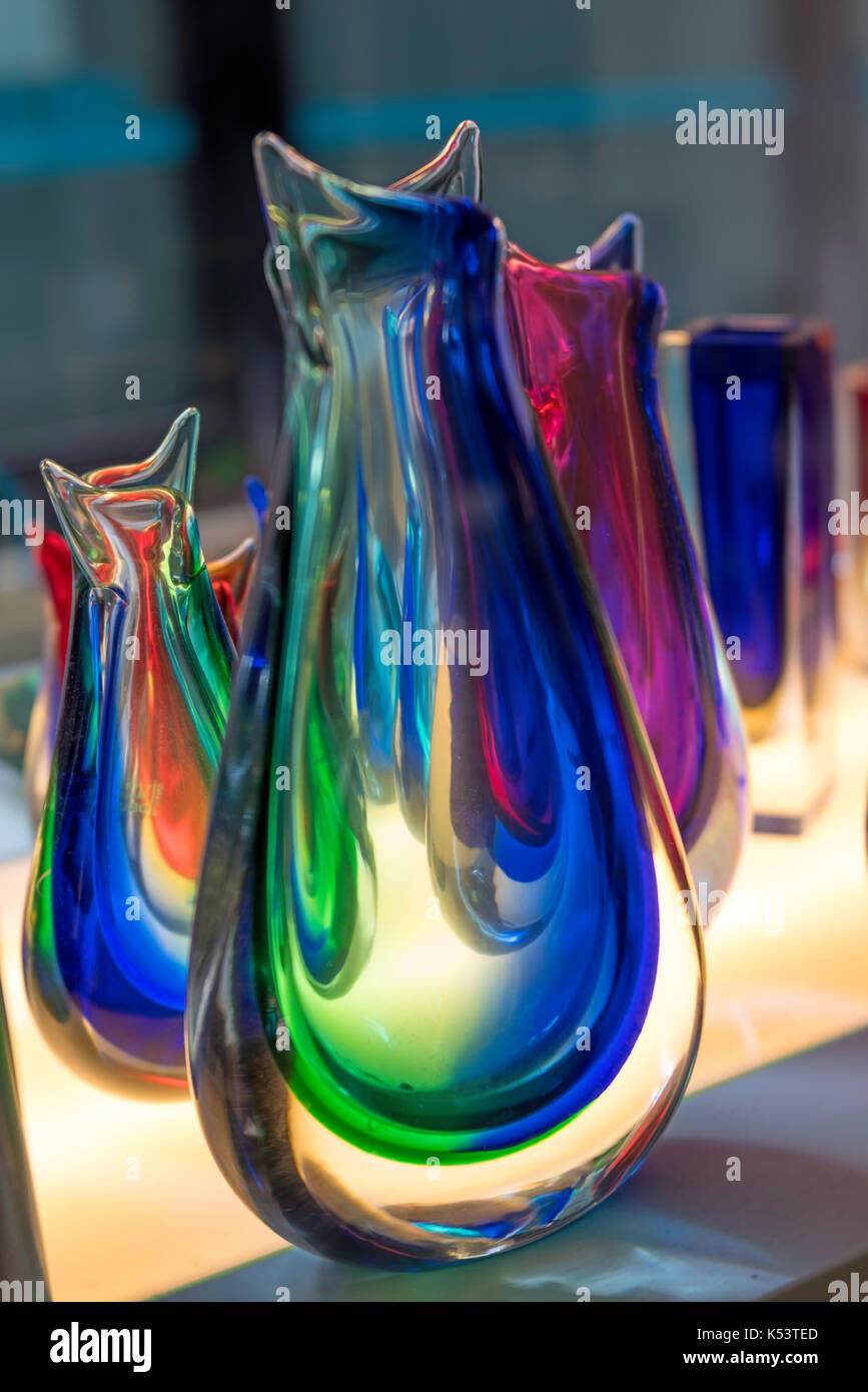 Art Glass Murano, Venise, Italie Banque D'Images