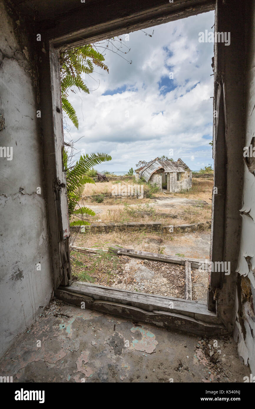 L'ancien des immeubles en ruines à fort Saint James caraïbes st. john's, Antigua-et-Barbuda Antilles îles sous le vent Banque D'Images