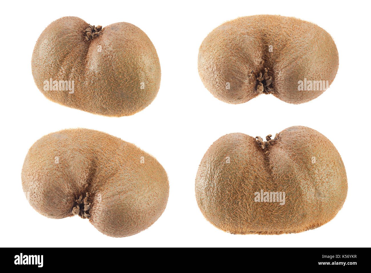 Le kiwi libre set isolated on white Banque D'Images