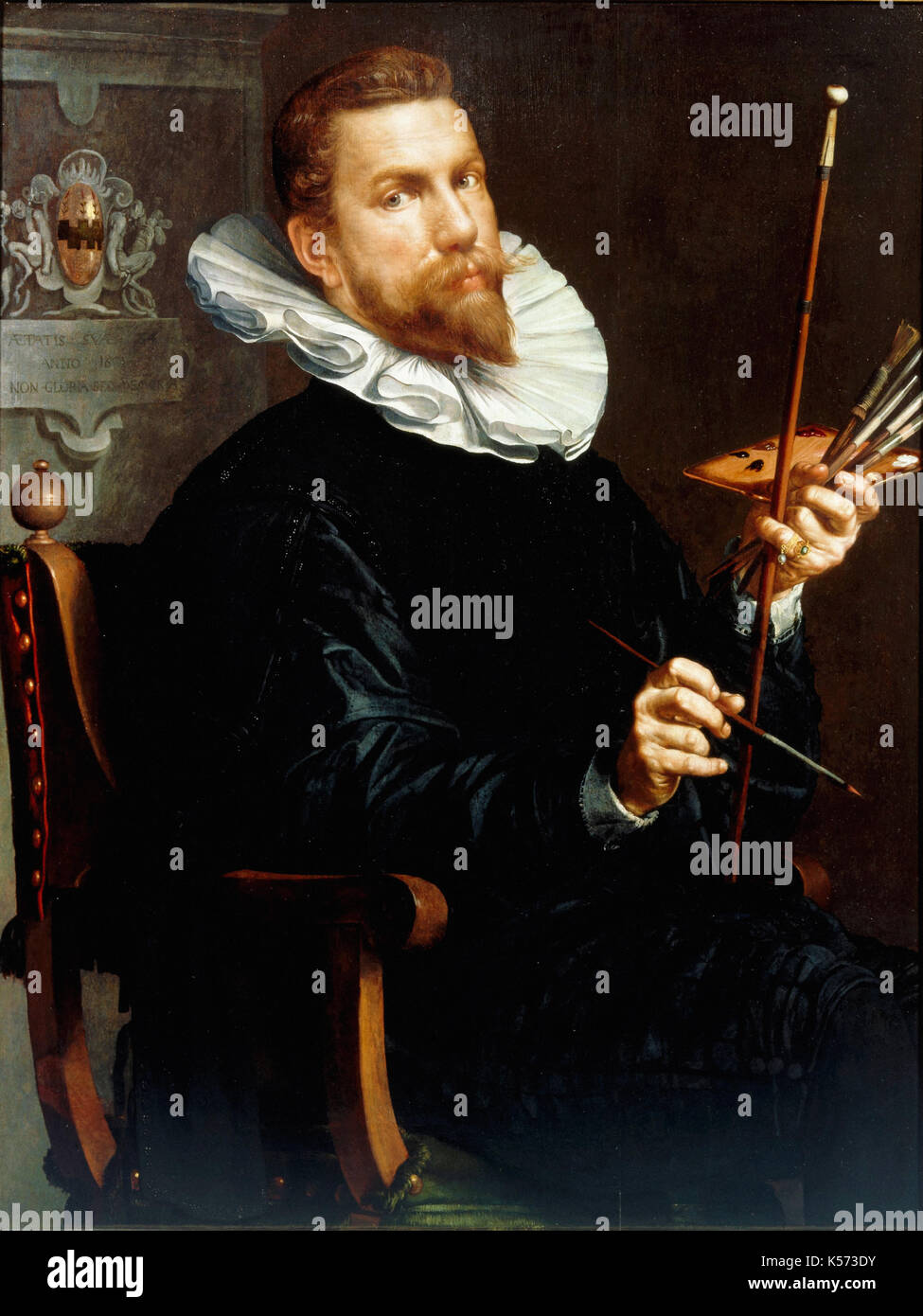 Joachim Wtewael - Self-portrait Banque D'Images