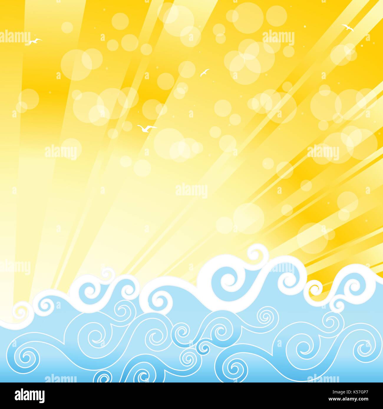 été Bonjour Illustration de Vecteur été Bonjour Illustration de Vecteur