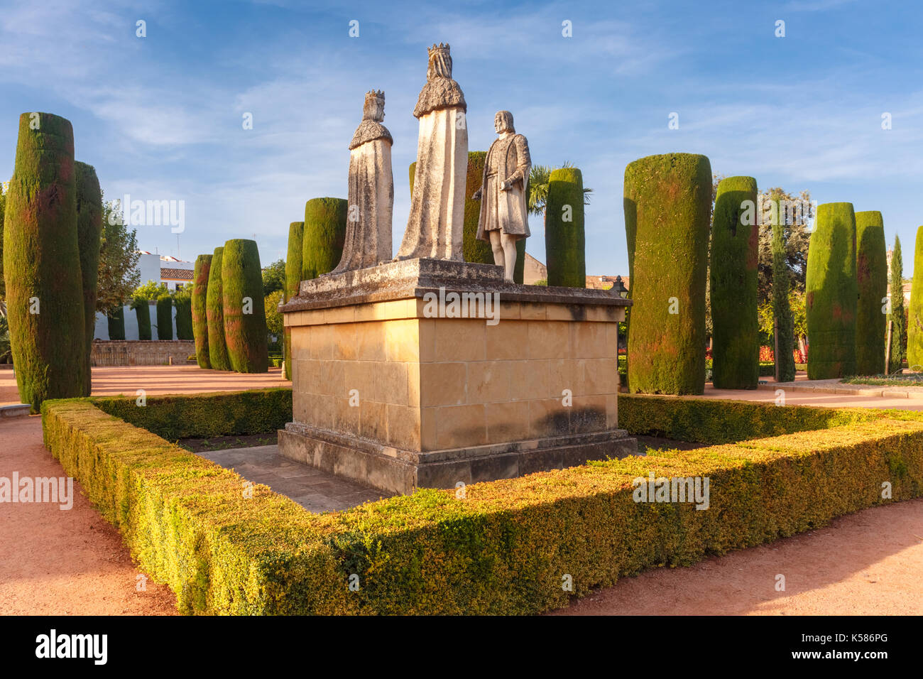 Alcazar de los Reyes Cristianos, Cordoue, Espagne Banque D'Images