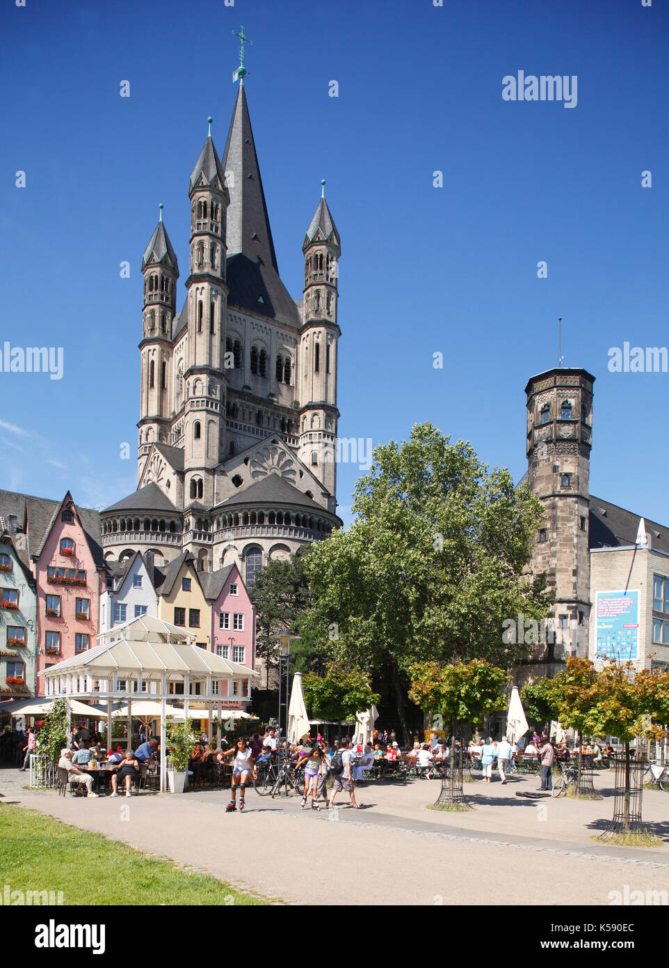 Häuser am Fischmarkt, Köln, Nordrhein-Westfalen, Deutschland I Maisons dans la vieille ville, Cologne, Rhénanie-du-Nord-Westphalie, Allemagne Banque D'Images