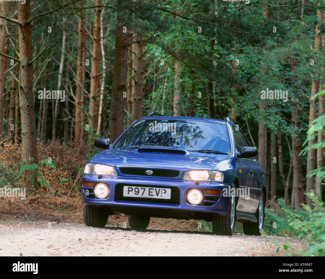 1997 Subaru Impreza 2000 turbo Banque D'Images