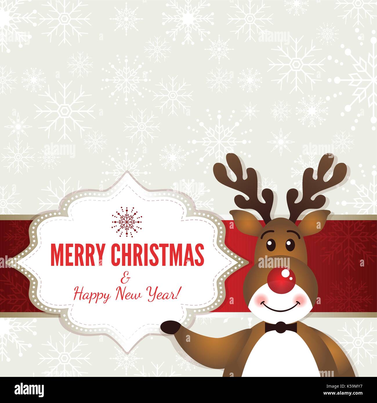 Le renne du Père Noël Illustration de Vecteur Le renne du Père Noël Illustration de Vecteur