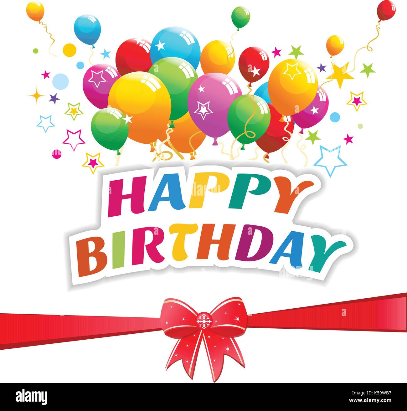 Joyeux Anniversaire Concept Eps 10 Fichier Transparent Utilise Sur Les Elements En Surbrillance Image Vectorielle Stock Alamy