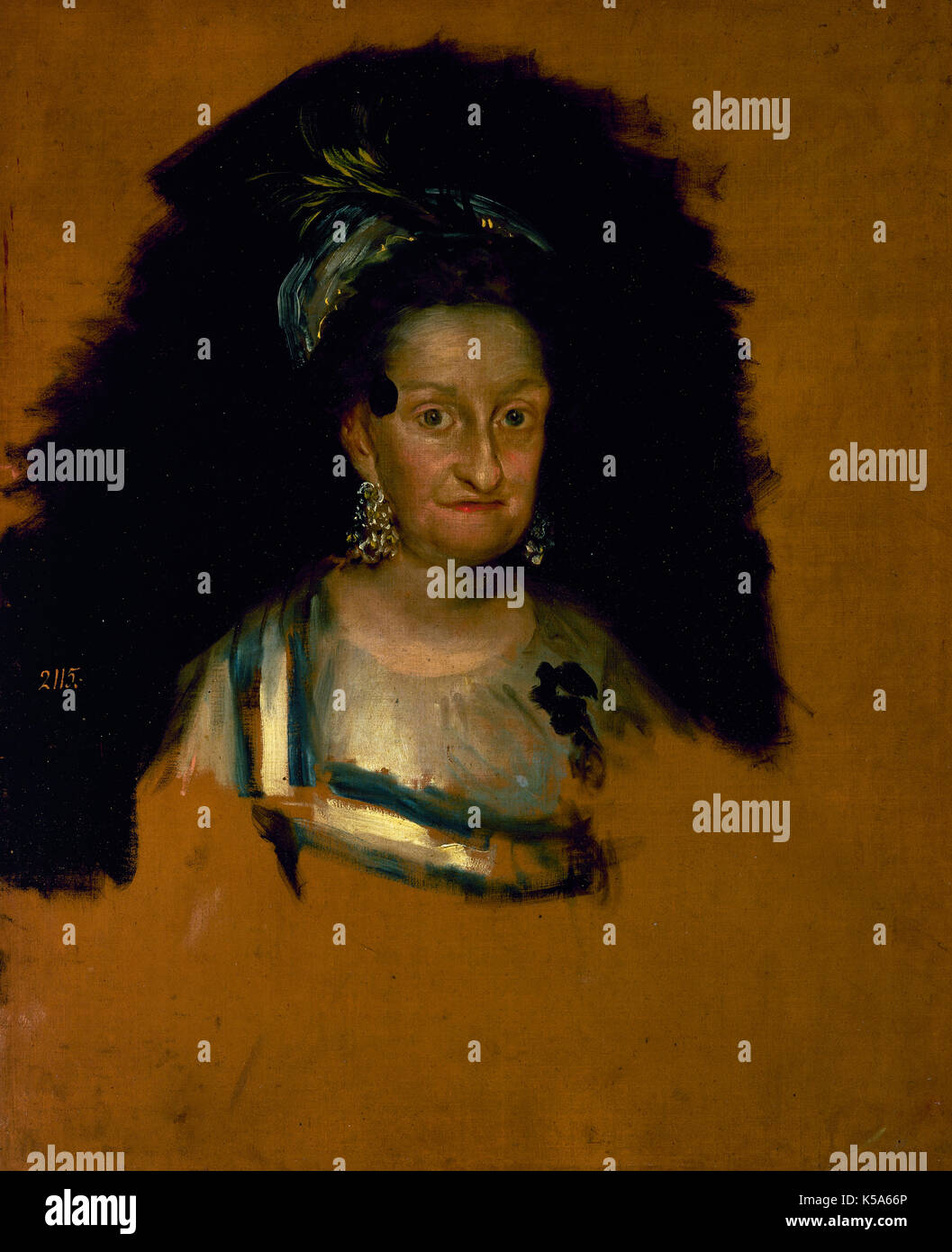 Infante Doña Maria Josefa (1744-1801). Fille de Charles III et Maria Josepha Amalia de Saxe. Portrait de Maria Josefa de l'Espagne, de Francisco de Goya. Le Musée du Prado, Madrid, Espagne. Banque D'Images