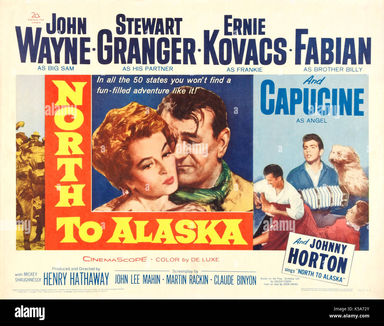Du nord À L'ALASKA 1960 film Fox du XXe siècle Banque D'Images