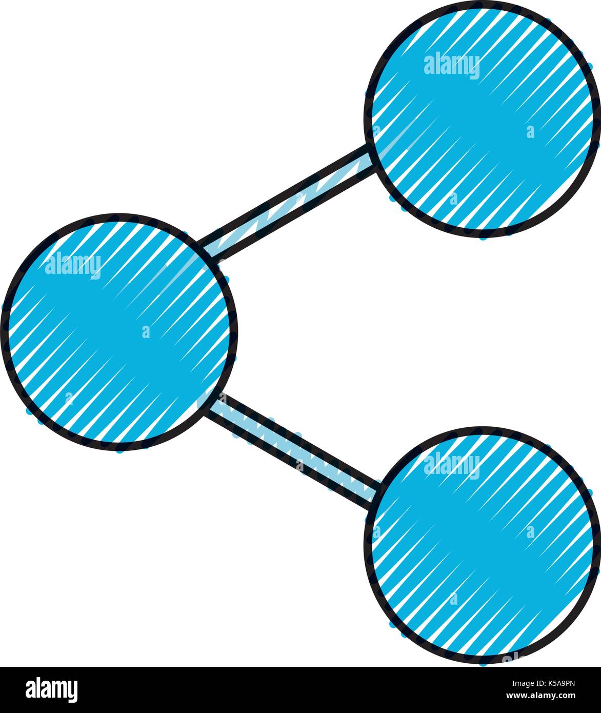 Symbole de partage de médias sociaux web application en ligne icône Illustration de Vecteur
