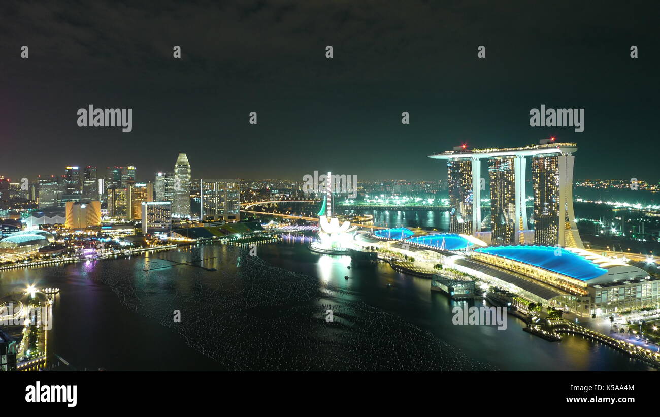 Marina Bay, Singapour Banque D'Images