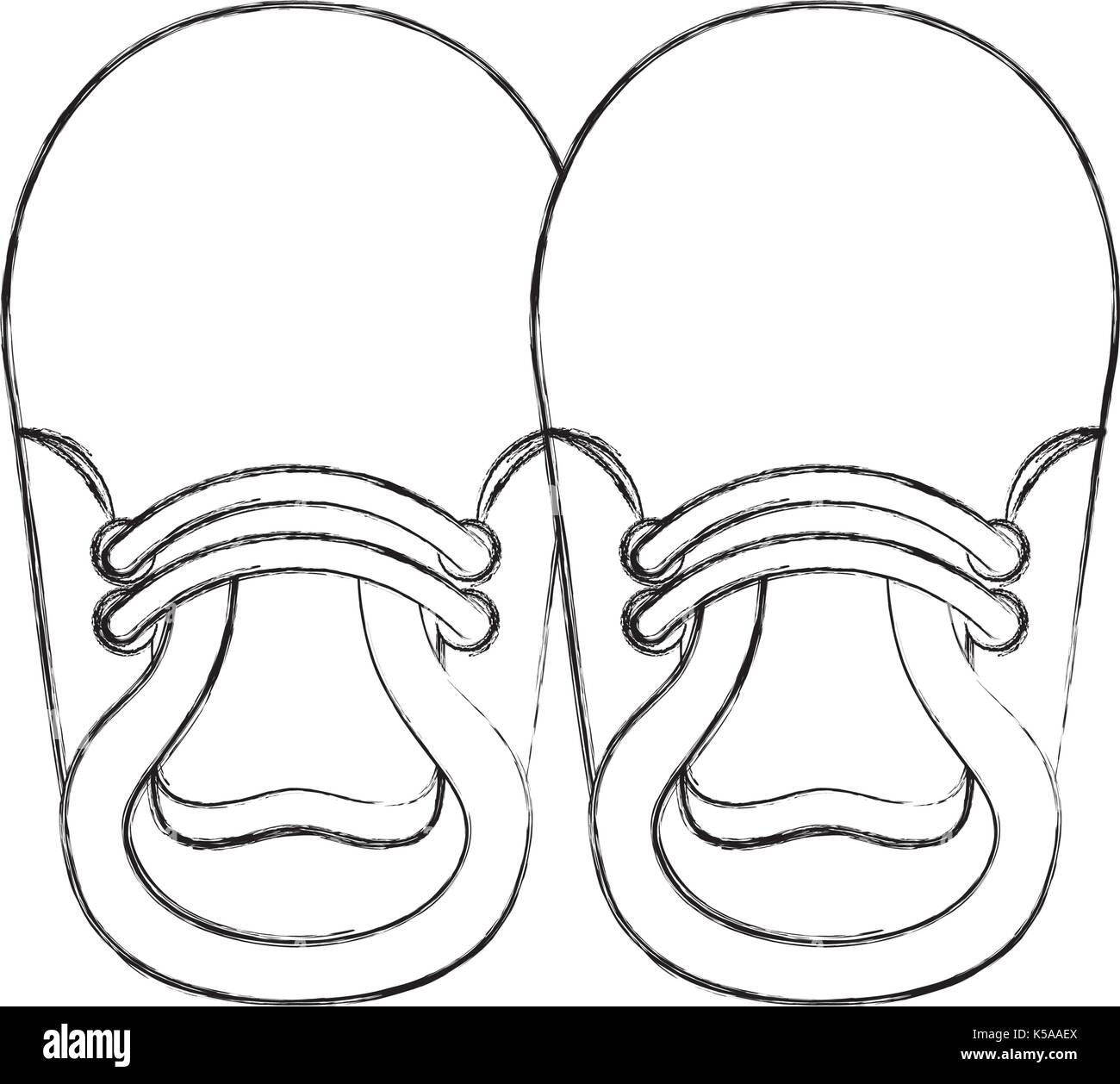 Chaussons De Bebe Banque D Images Noir Et Blanc Alamy