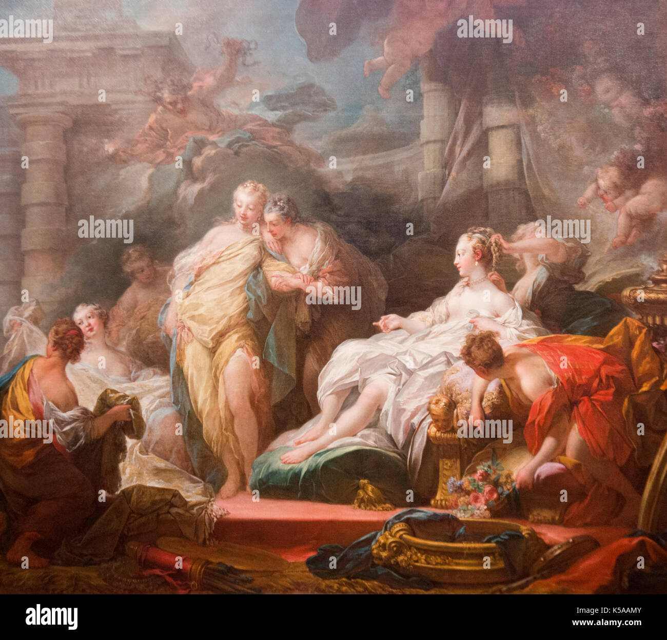 François Boucher : Pan et Syrinx (1759) Banque D'Images