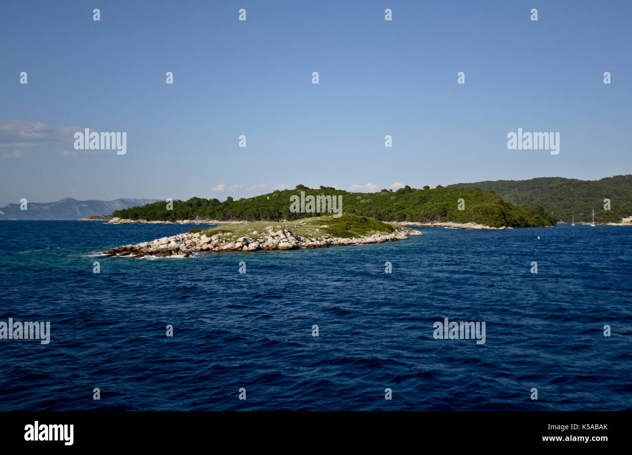 Les îles croates, Mer Adriatique Banque D'Images