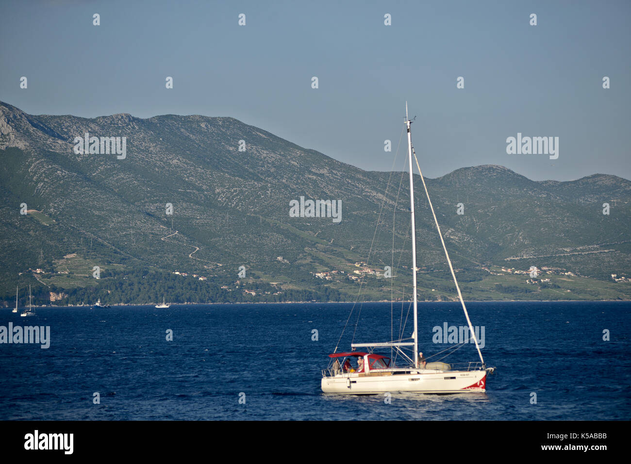 Les îles croates, Mer Adriatique Banque D'Images