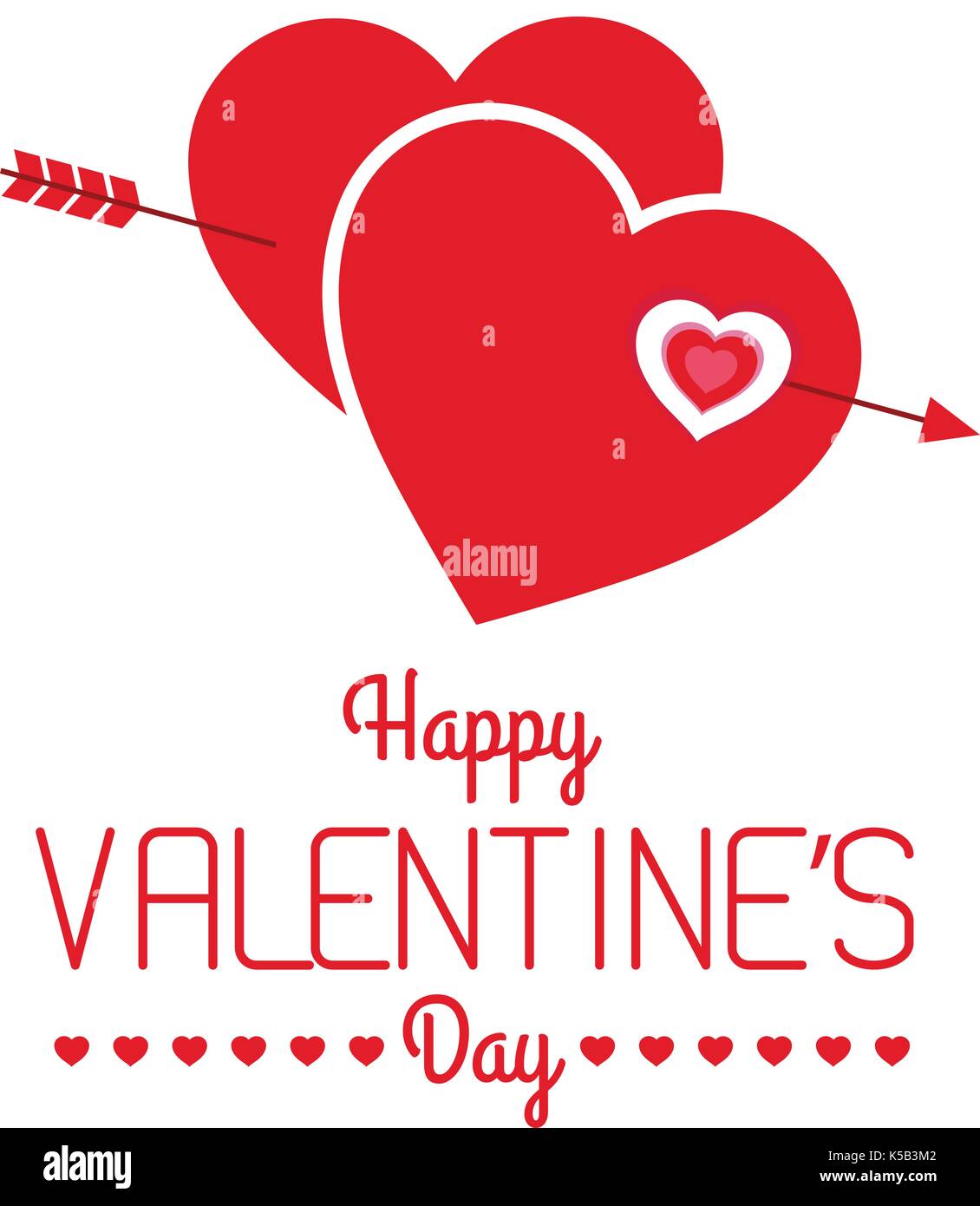 Vector illustration d'un valentine. Illustration de Vecteur