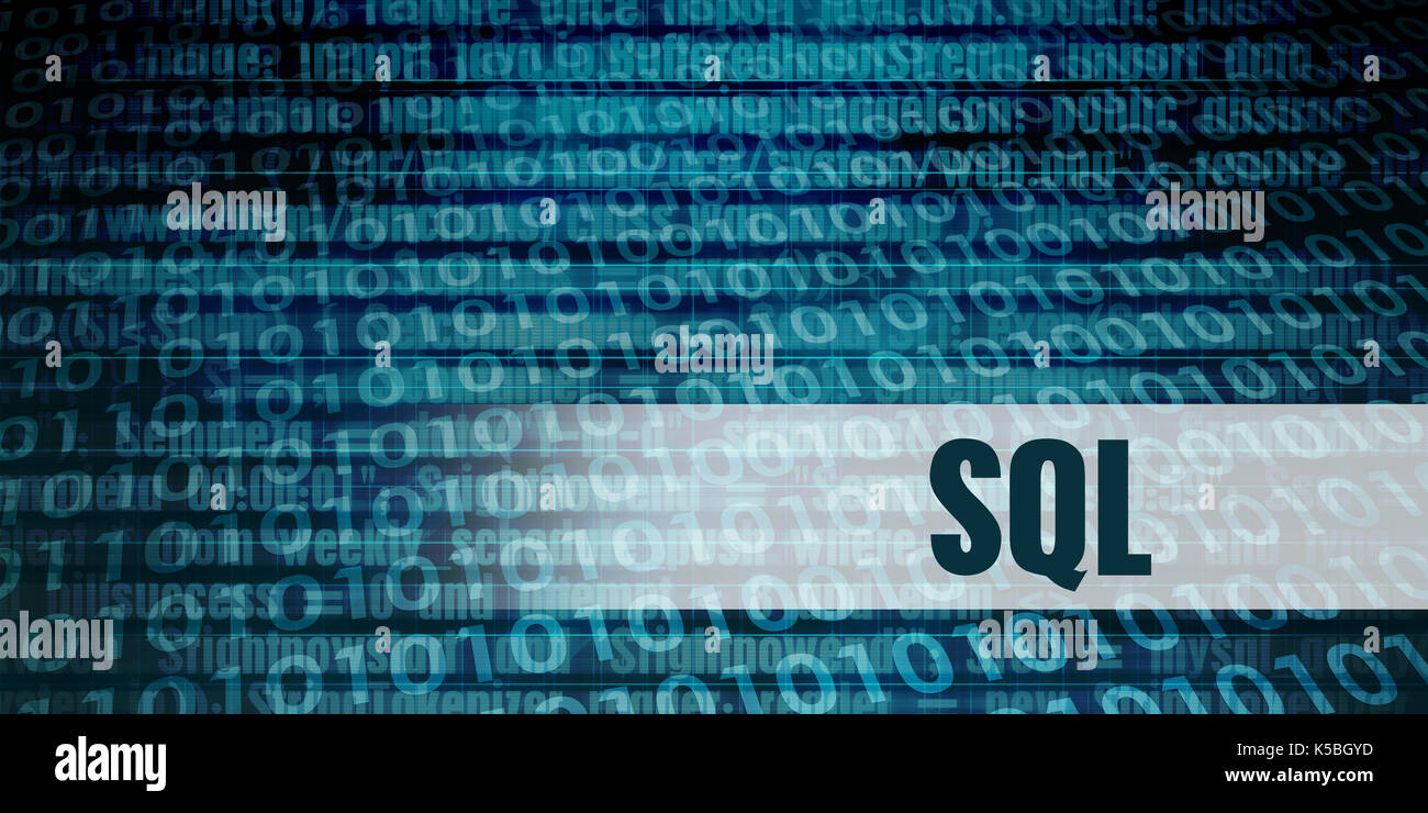 Développement SQL Le langage comme un concept de codage Banque D'Images