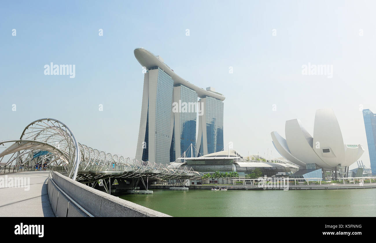 Singapour Singapour - Singapour:5,2013 apirl cityscape dans la journée. Banque D'Images