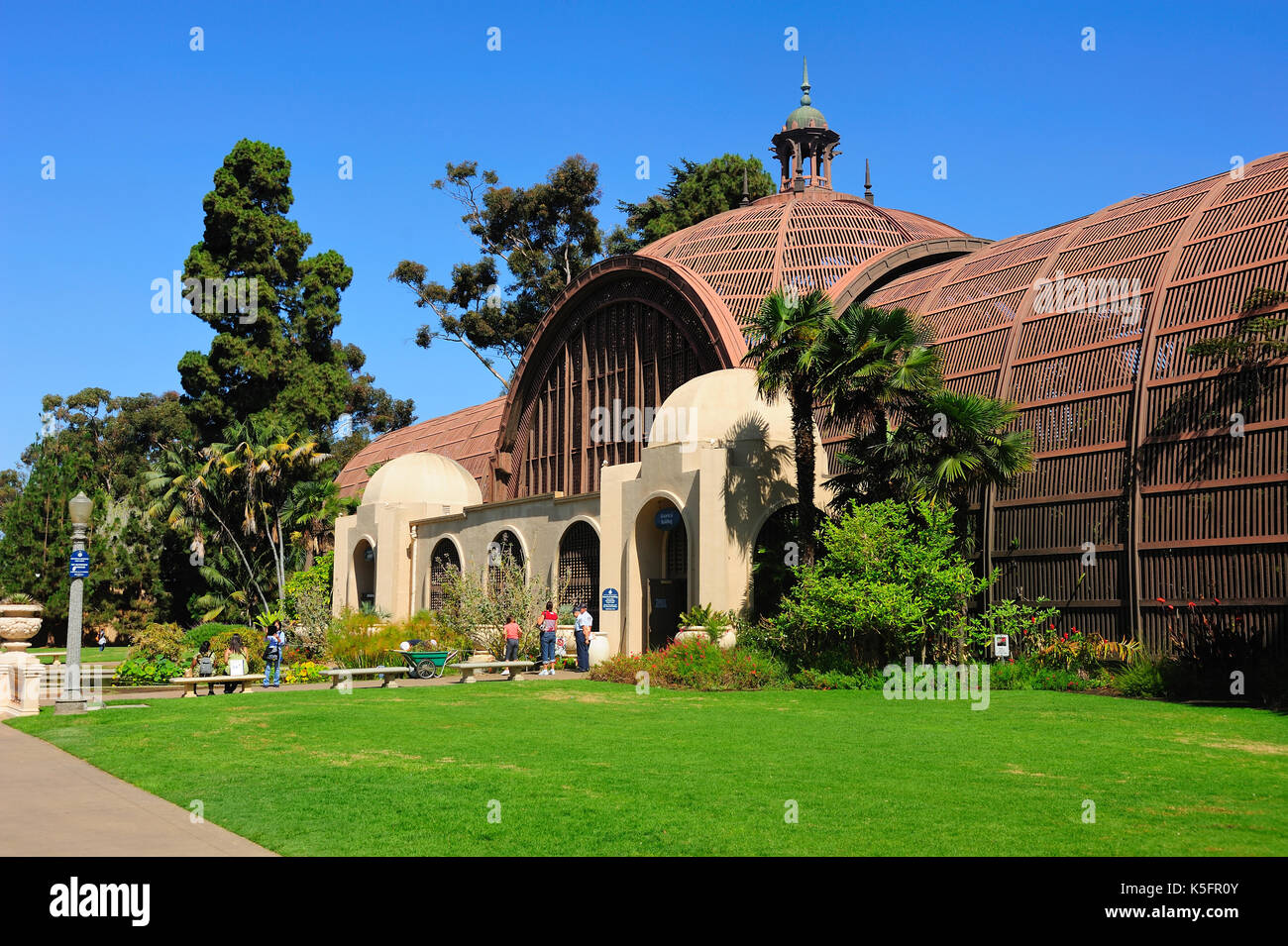 SAN DIEGO, USA - Le 20 juillet 2013:San Diego Balboa Park Botanical Building, San Diego, Californie, USA. Banque D'Images