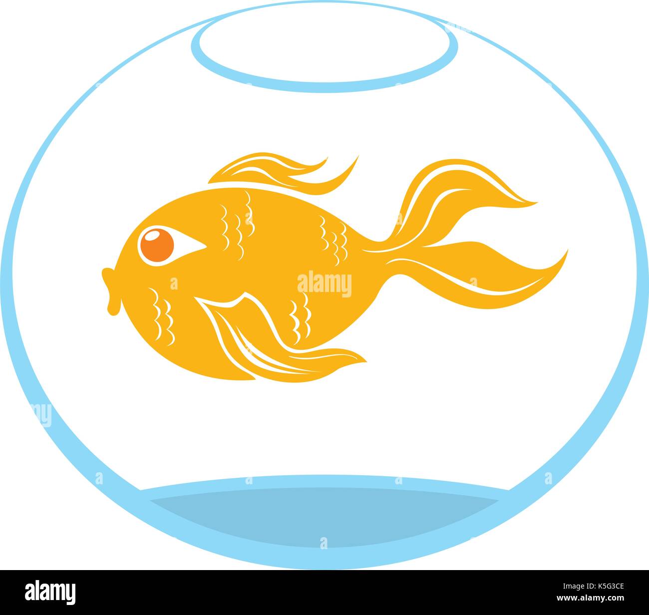 Symbole de poisson rouge Illustration de Vecteur