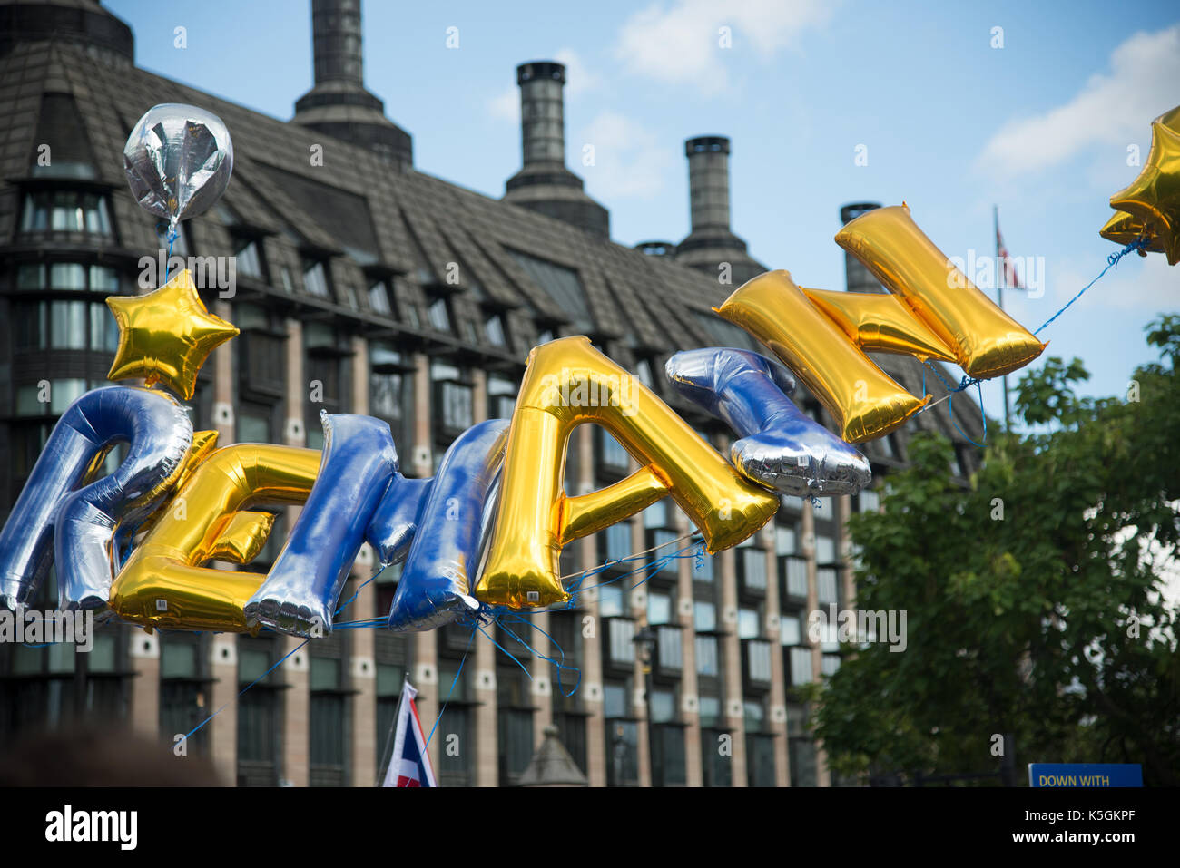 Londres, Royaume-Uni. 9 septembre 2017. Marche du peuple pour l'Europe - "Remain". Crédit : A.Bennett Banque D'Images