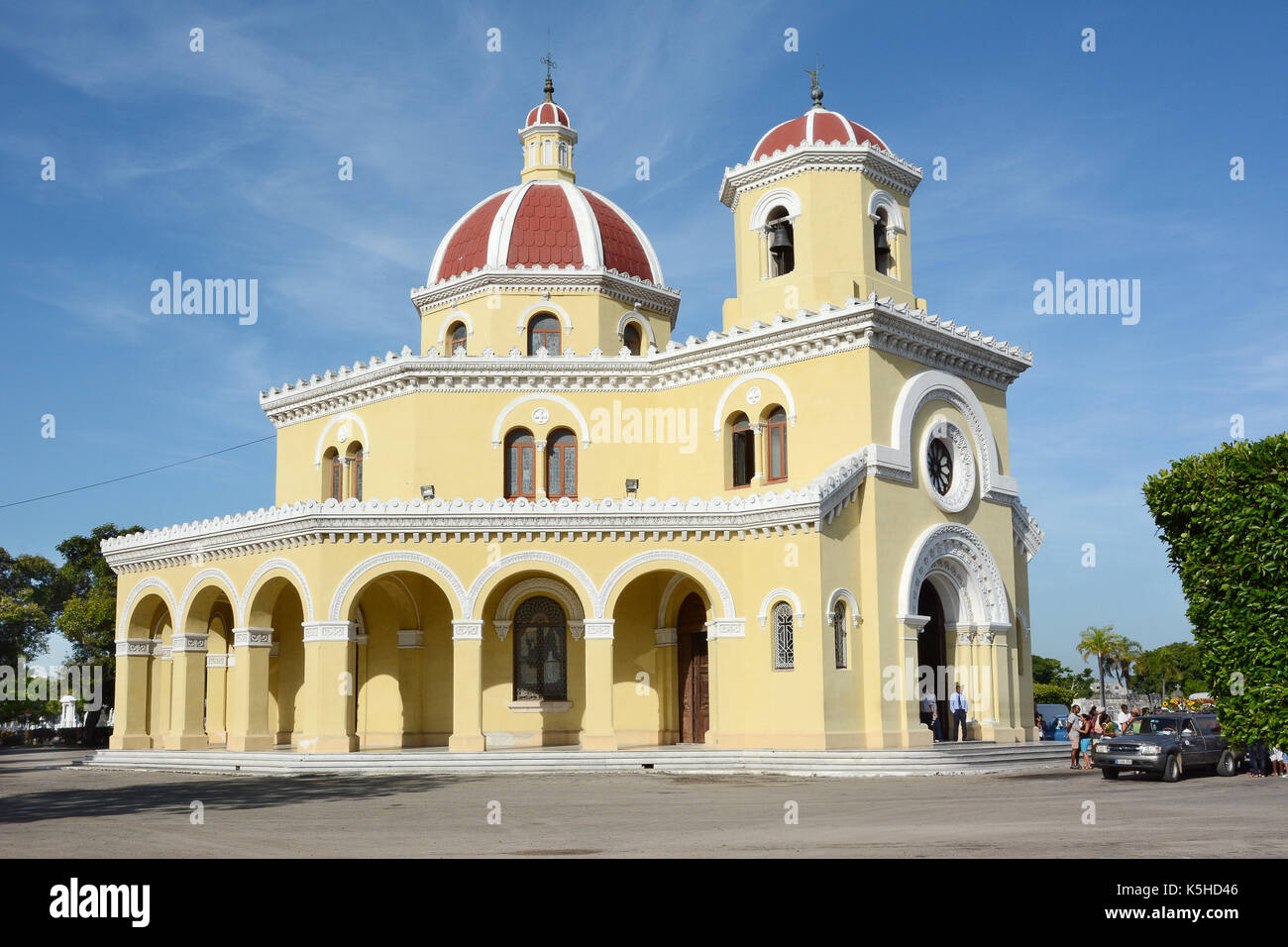 La Havane, Cuba - juillet 22, 2016 : Chapelle principale au cimetière Colon. Le cimetière est considéré comme le plus important sur l'ot en Amérique latine dans l'historique Banque D'Images