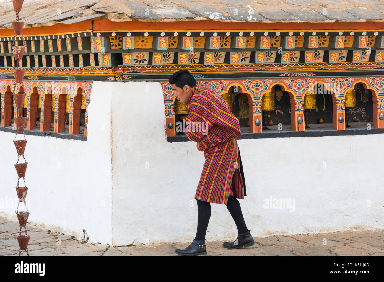 Chimi lakhang (temple) près de lobesa, punakha, western bhutan Banque D'Images