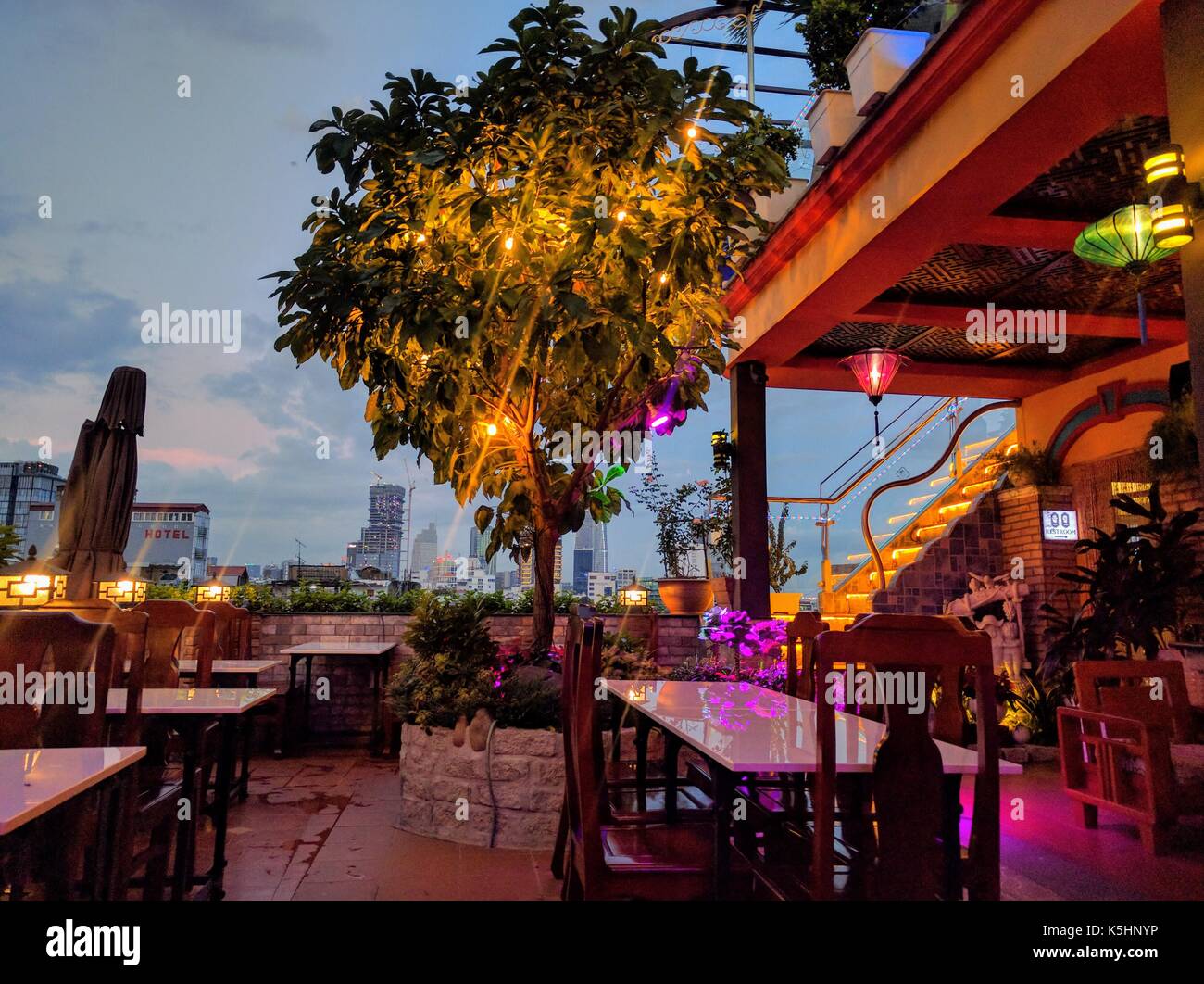 Ho chi minh ville de jour après-midi vietnam Banque D'Images