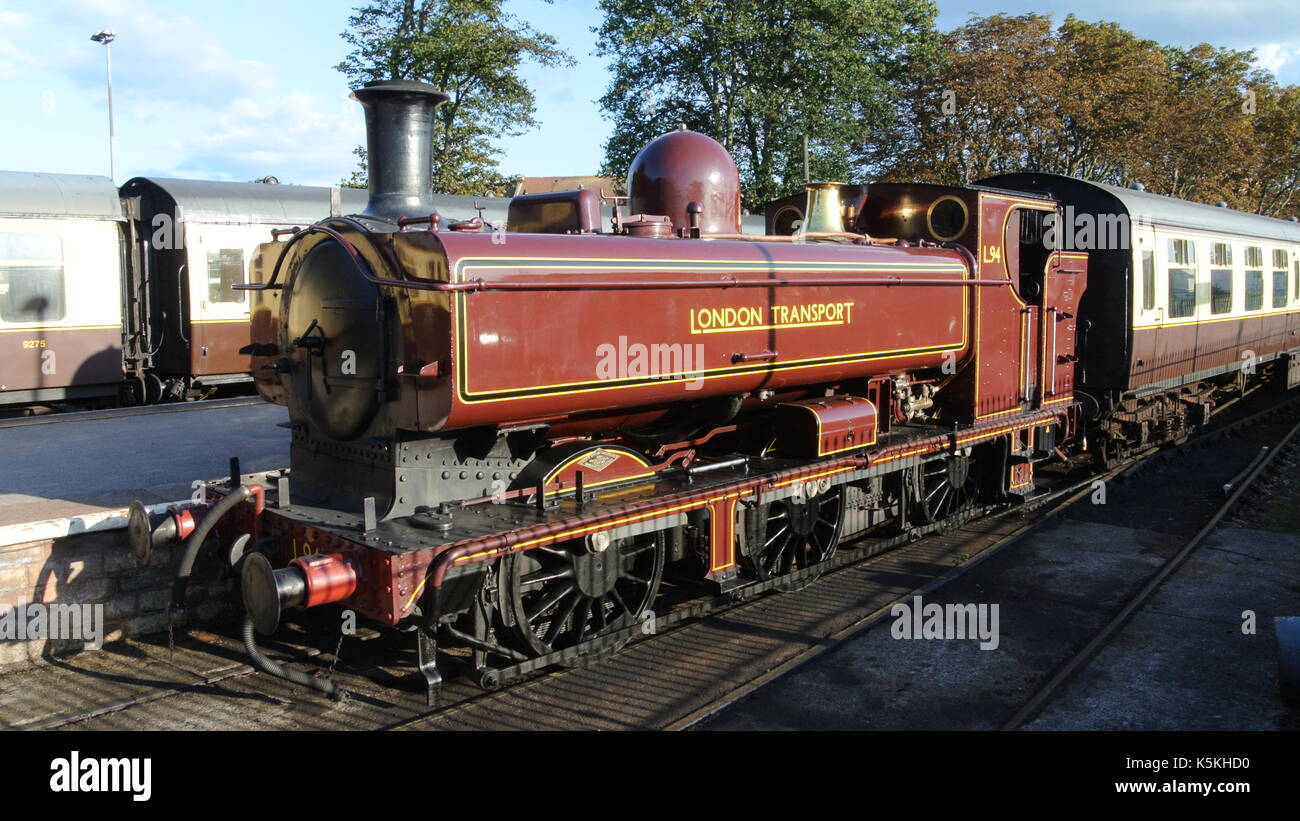 GWR 5700 7752 Classe/L94 refroidissement à Dartmouth, Fer à vapeur de Paignton, Devon, Angleterre Banque D'Images