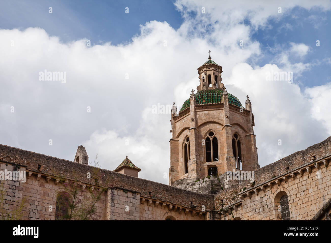 Monastère de Santes Creus en Catalogne Banque D'Images