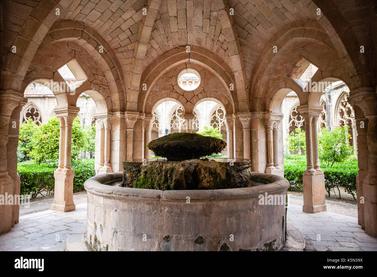 Monastère de Santes Creus en Catalogne Banque D'Images