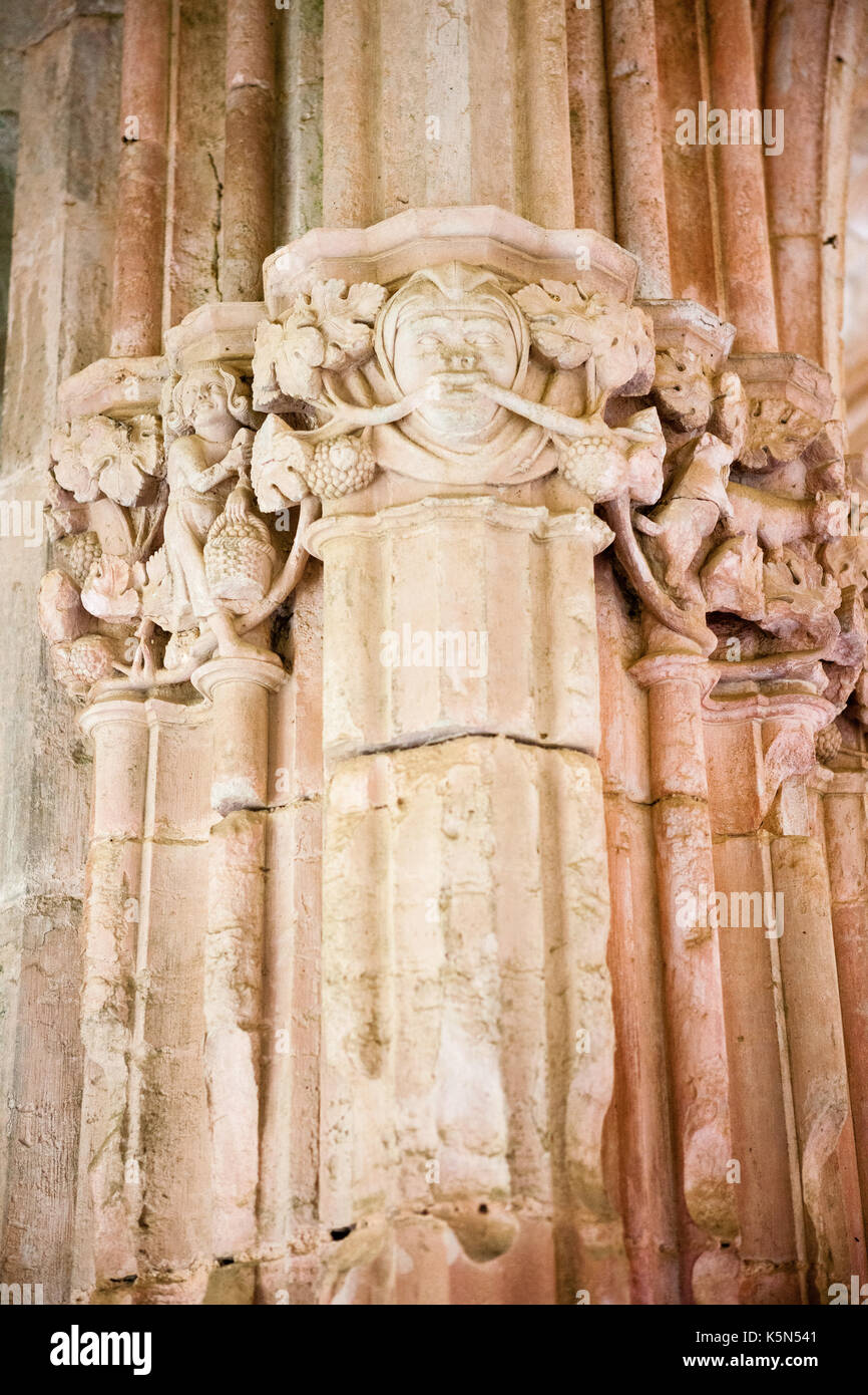 Monastère de Santes Creus en Catalogne Banque D'Images