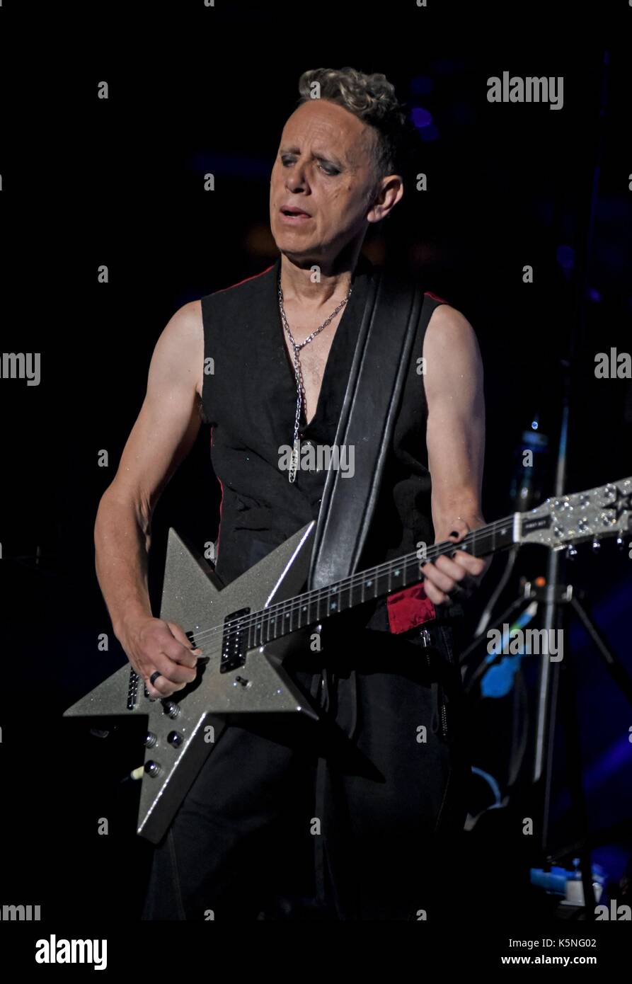 New York, NY, USA. Sep 9, 2017. Martin gore présents pour Depeche mode Tour mondial 2017 spirit, Madison Square Garden, New York, NY Le 9 septembre 2017. crédit : Derek storm/everett collection/Alamy live news Banque D'Images