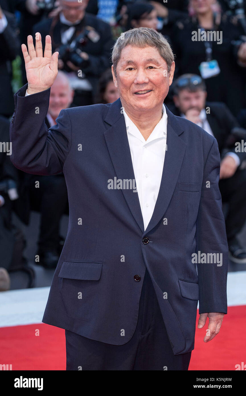 Venise, Italie. 9 septembre, 2017. Takeshi Kitano assistant à la cérémonie de clôture du 74ème festival international du film de Venise au Palazzo del cinema sur septembre 09, 2017 à Venise, Italie : crédit-geisler fotopress/Alamy live news Banque D'Images