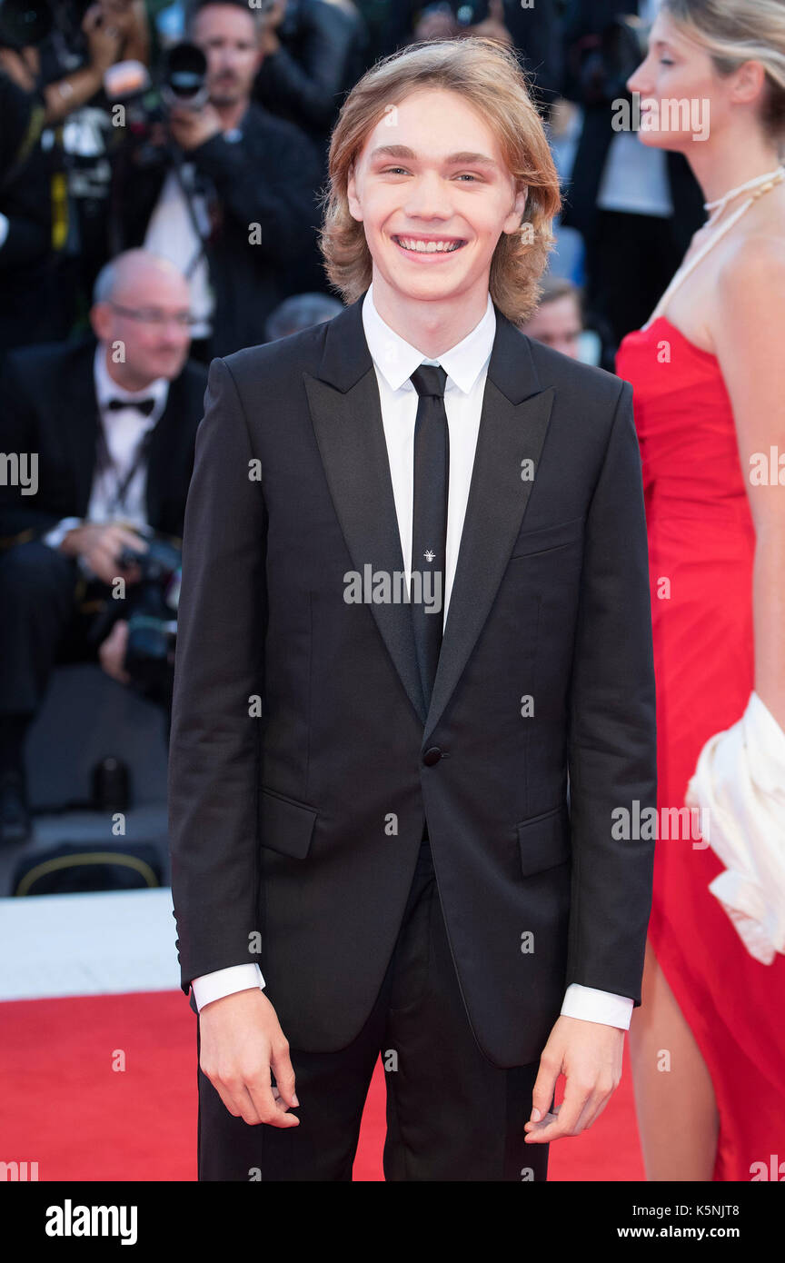 Venise, Italie. 9 septembre, 2017. Charlie plummer assistant à la cérémonie de clôture du 74ème festival international du film de Venise au Palazzo del cinema sur septembre 09, 2017 à Venise, Italie : crédit-geisler fotopress/Alamy live news Banque D'Images