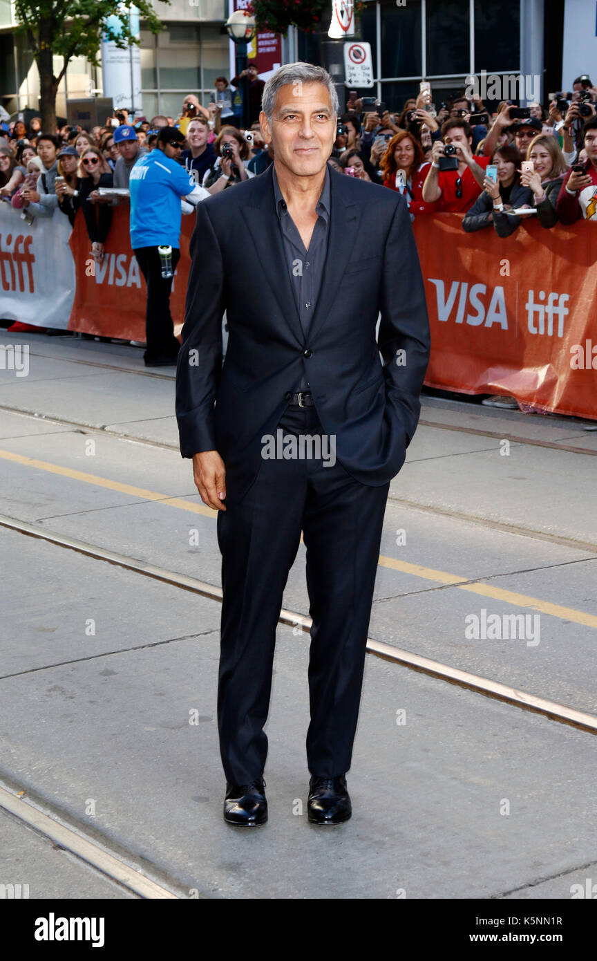 Toronto, Canada. 09Th sep 2017. george clooney participant à la "uburbicon' premiere au cours de la 42e festival international du film de Toronto au Princess of Wales Theatre sur septembre 09, 2017 à Toronto, Canada Crédit : geisler-fotopress/Alamy live news Banque D'Images