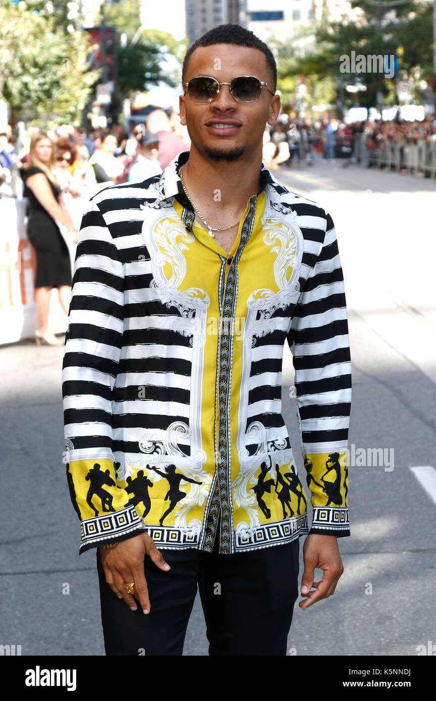 André de grasse participant à la "l'effet carter' premiere au cours de la 42e festival international du film de Toronto au Princess of Wales Theatre sur septembre 09, 2017 à Toronto, Canada Banque D'Images