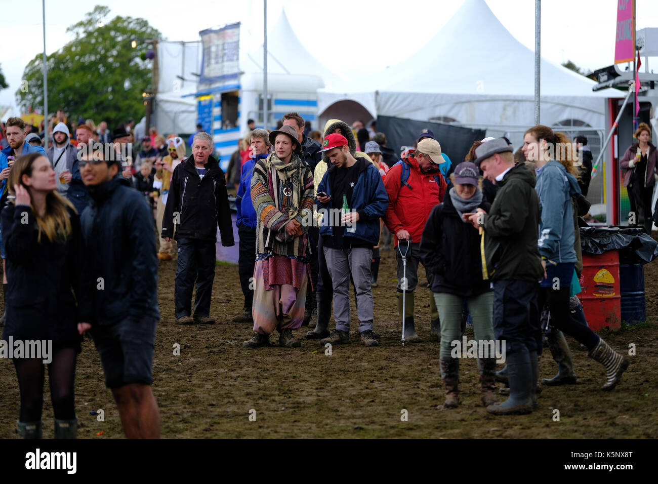 Bestival 2017, 10 septembre 2017, festival Rendez-ers retour après l'arrêt en raison de grands vents crédit : michael palmer/Alamy live news Banque D'Images