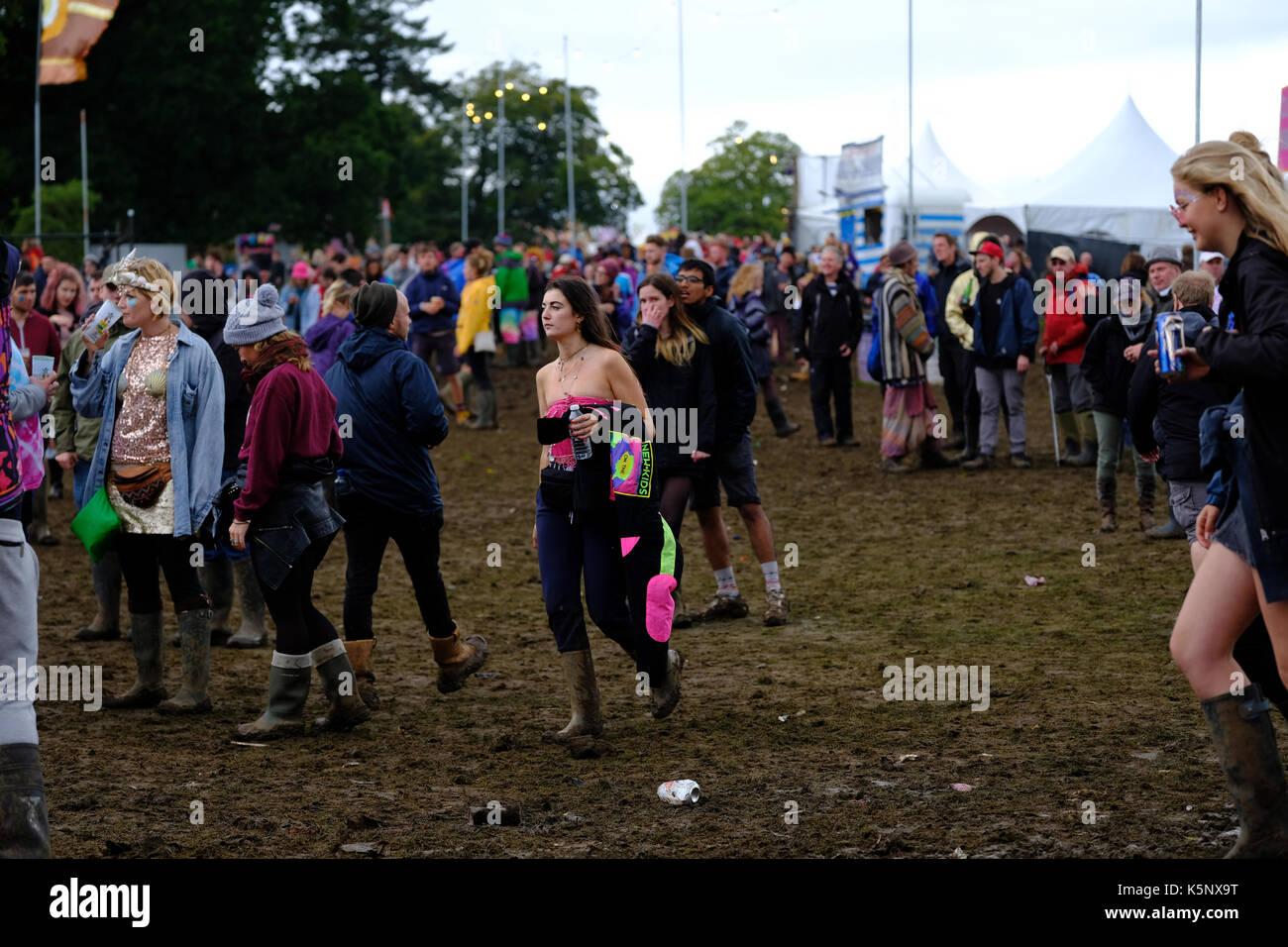 Bestival 2017, 10 septembre 2017, festival Rendez-ers retour après l'arrêt en raison de grands vents crédit : michael palmer/Alamy live news Banque D'Images