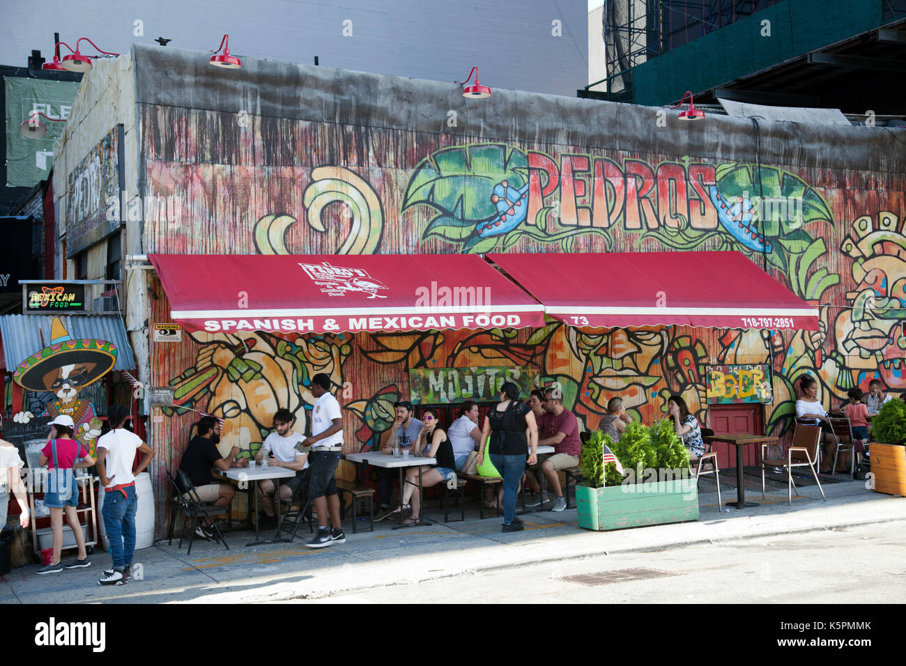 Pedros Mexcian Restaurant à Dumbo Domaine de Brooklyn à New York - USA Banque D'Images