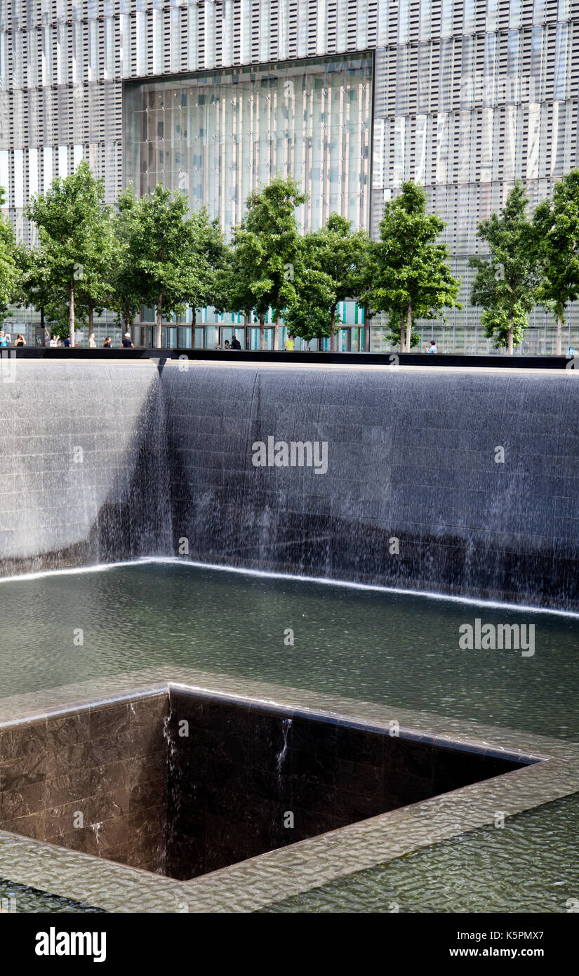 9/11 Memorial à Ground Zero à New York - USA Banque D'Images