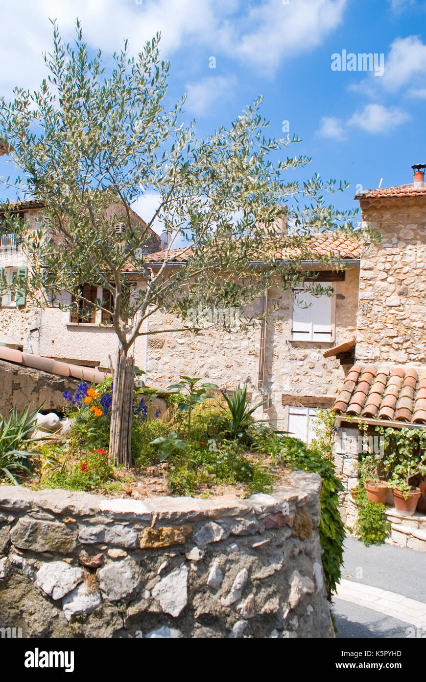 Village de Tourtour dans d'Azur (France) Banque D'Images
