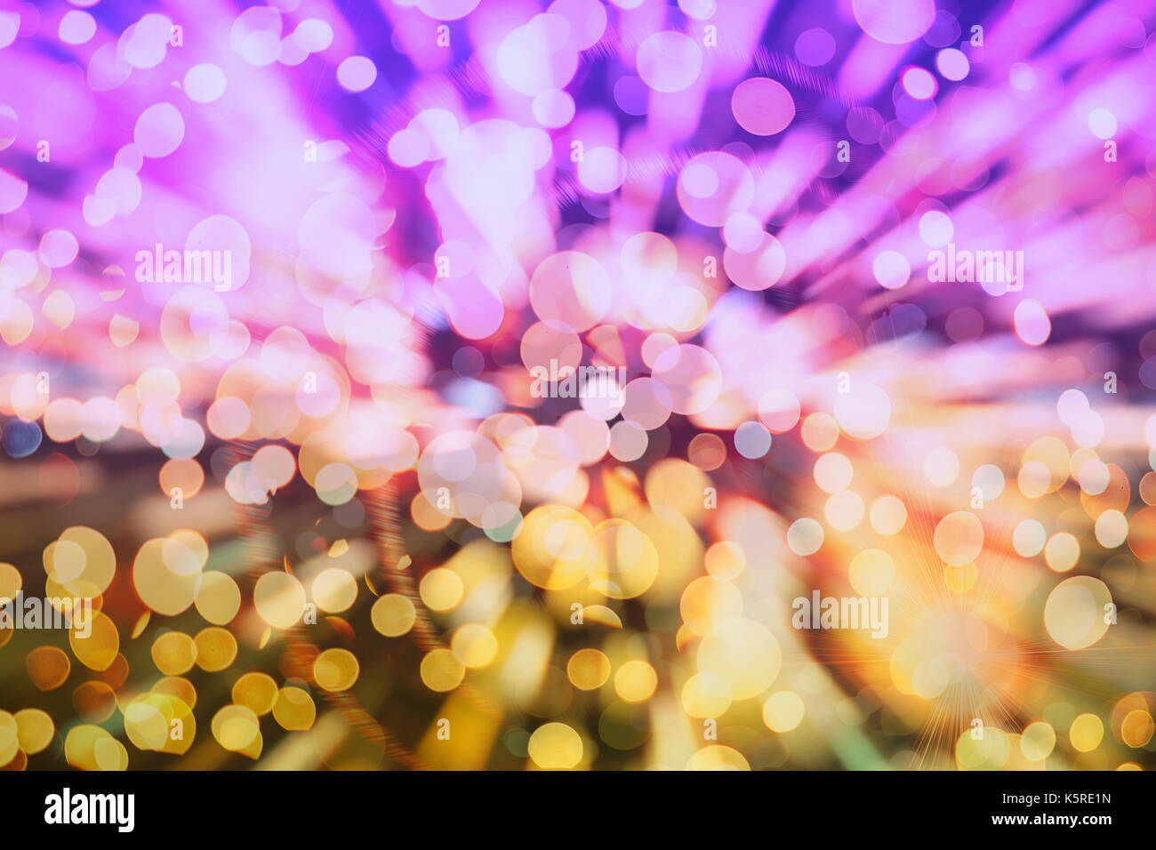 Taches de lumière vive bokeh abstract background texture brouillée Banque D'Images