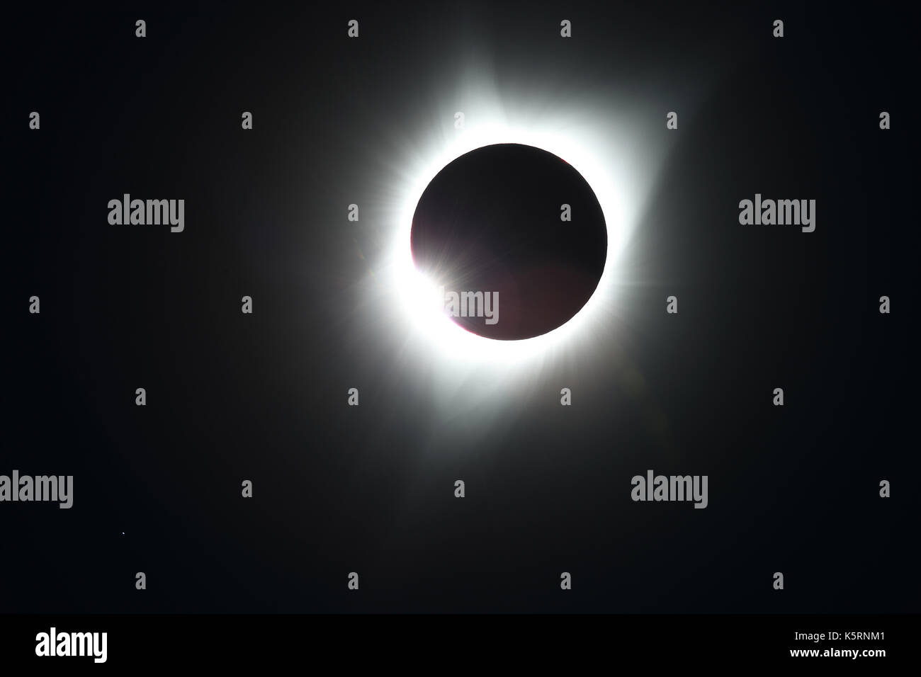 Sun eclipse 21 août 2017 kimberly Oregon, É. Banque D'Images