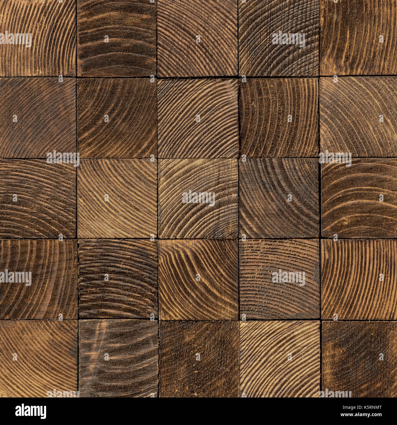 Brown texture bois. cross coupé du bois des blocs. Banque D'Images