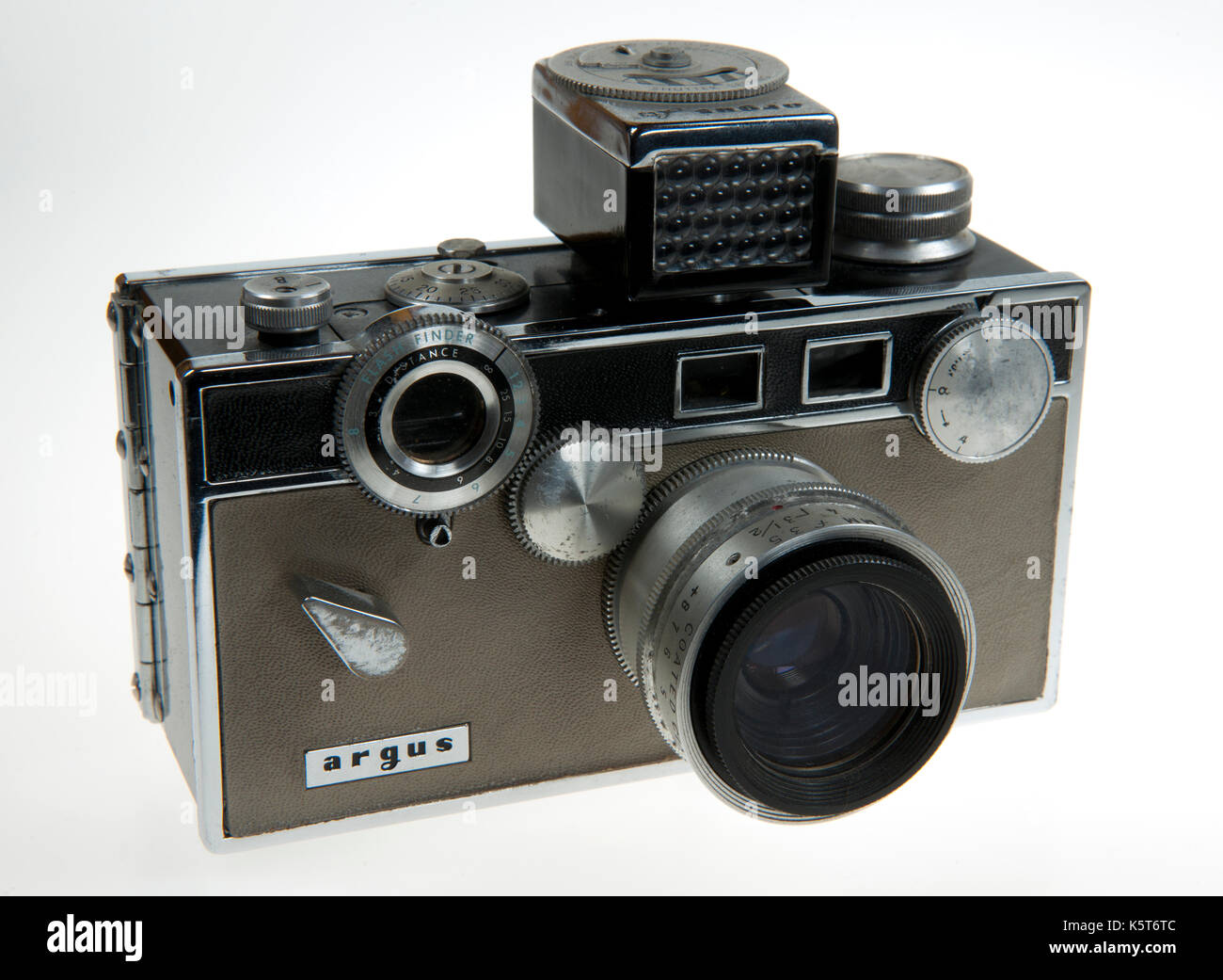 Argus C3 Matchmatic 35mm Rangefinder camera - made in USA par Argus INC. entre 1958 et 1966 mètres avec le sélénium. Banque D'Images