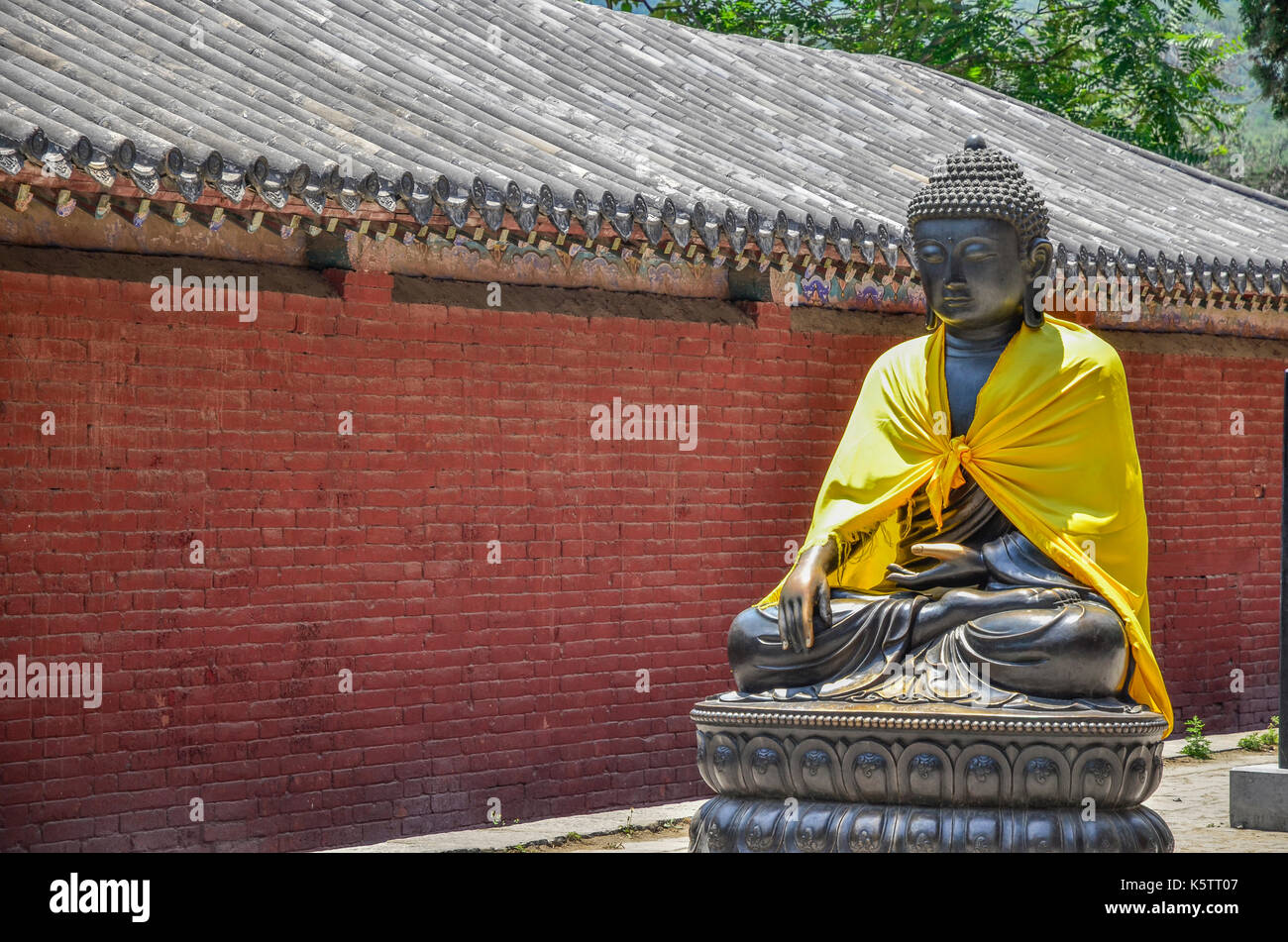 Shaolin Temple bouddhiste à dengfeng county, province de Henan, Chine Banque D'Images