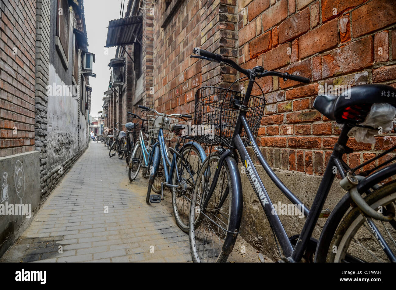 Vélo à Beijing street Banque D'Images