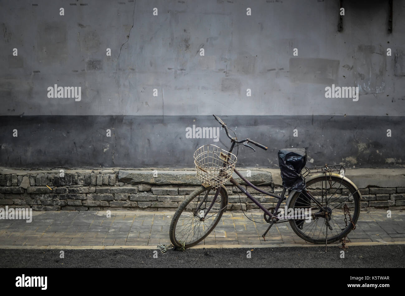 Vélo à Beijing street Banque D'Images