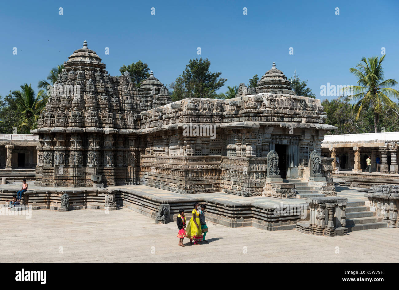 Chennakesava temple ou temple keshava, somanathapura ou somnathpur, Karnataka, Inde Banque D'Images